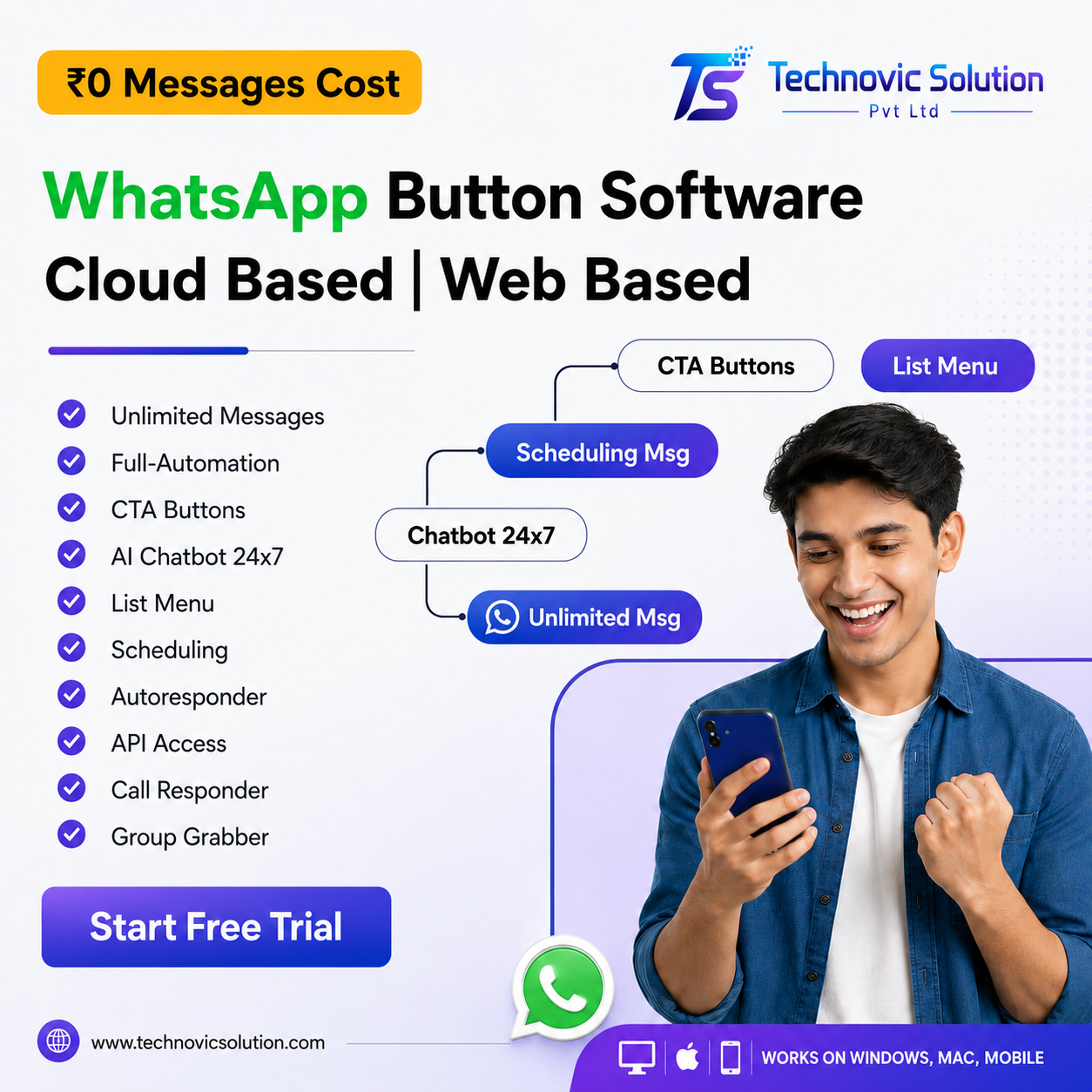 Cloud Bulk Button Sender
