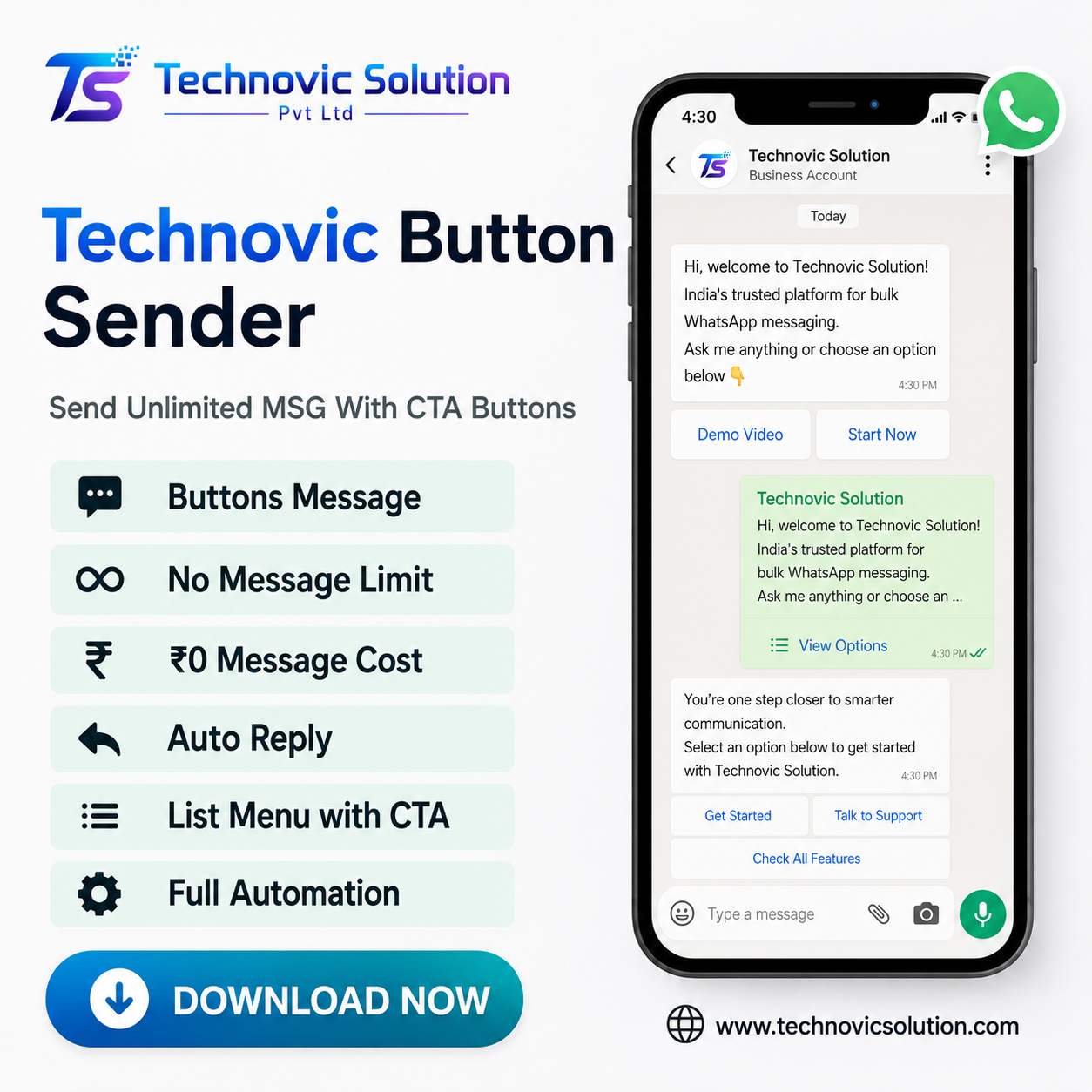 Technovic Button Sender (v 6.1.0)
